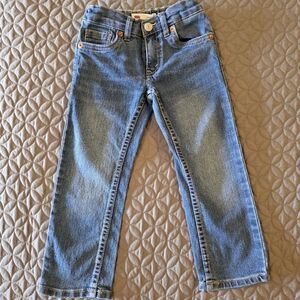 Levi Strauss 511 Classic Blue Denim Slim Fit Cotton Blend Jeans, Boys Size 4 Reg